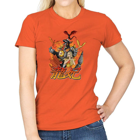 A Song of Zords and Fire Exclusive - Womens T-Shirts RIPT Apparel Small / Orange