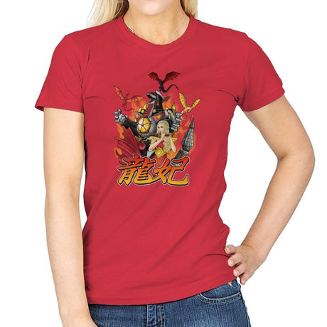 A Song of Zords and Fire Exclusive - Womens T-Shirts RIPT Apparel Small / Red