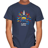 A Spaceship Odyssey Exclusive - Mens T-Shirts RIPT Apparel Small / Navy