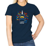 A Spaceship Odyssey Exclusive - Womens T-Shirts RIPT Apparel Small / Navy