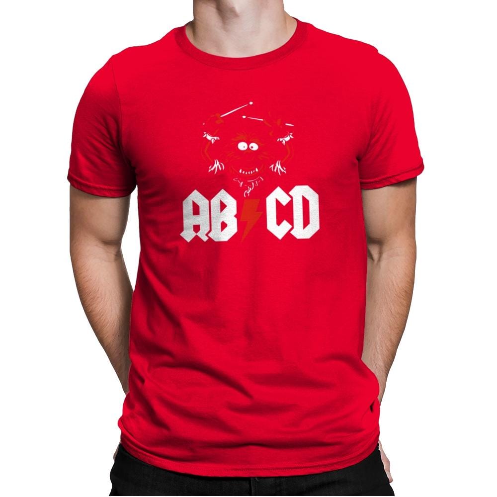 AB/CD Exclusive - Mens Premium T-Shirts RIPT Apparel Small / Red