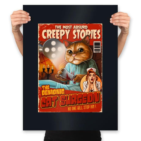 Absurd Creepy Stories - Prints Posters RIPT Apparel 18x24 / Black