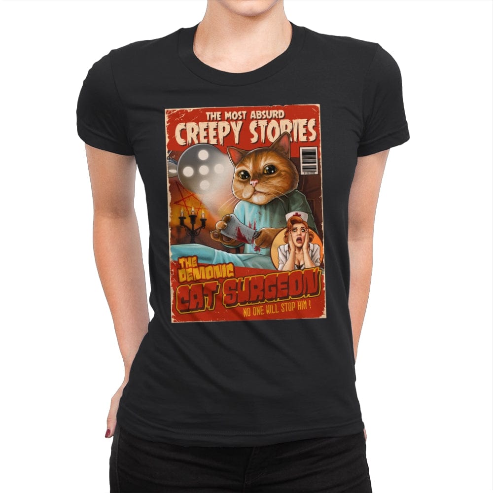 Absurd Creepy Stories - Womens Premium T-Shirts RIPT Apparel Small / Black