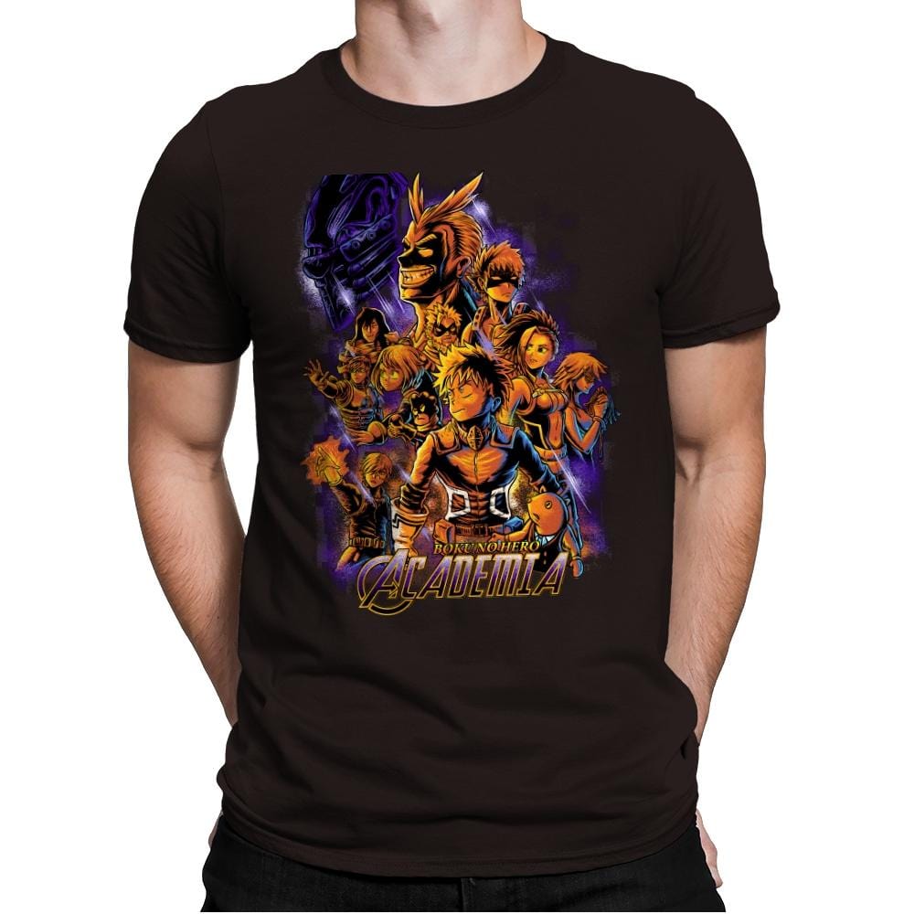 Academia - Anytime - Mens Premium T-Shirts RIPT Apparel Small / Dark Chocolate