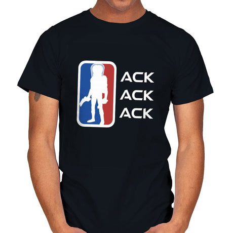 Ack Ack Ack League - Mens T-Shirts RIPT Apparel Small / Black