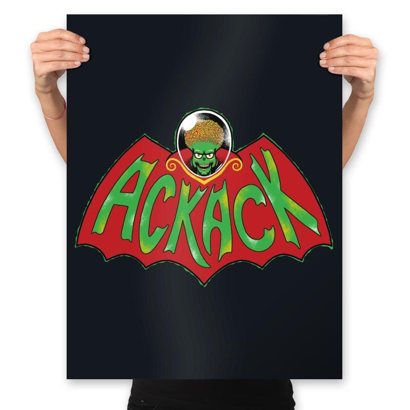 Ack Ack Man - Prints Posters RIPT Apparel 18x24 / Black