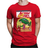 Action Cowmics - Mens Premium T-Shirts RIPT Apparel Small / Red