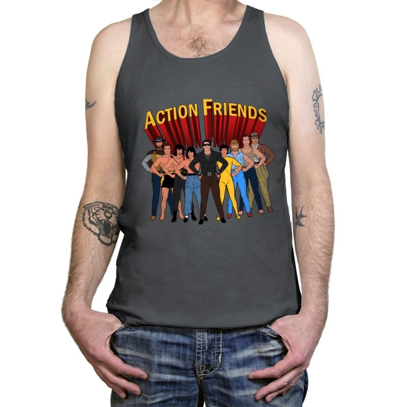 Action Friends - Tanktop Tanktop RIPT Apparel X-Small / Asphalt