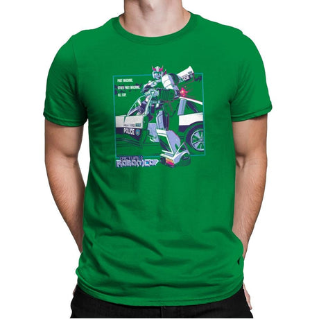 (Actual) Robo(t)Cop Exclusive - Mens Premium T-Shirts RIPT Apparel Small / Kelly Green
