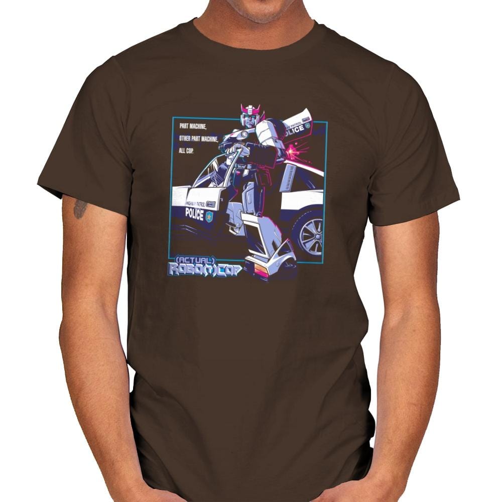 (Actual) Robo(t)Cop Exclusive - Mens T-Shirts RIPT Apparel Small / Dark Chocolate