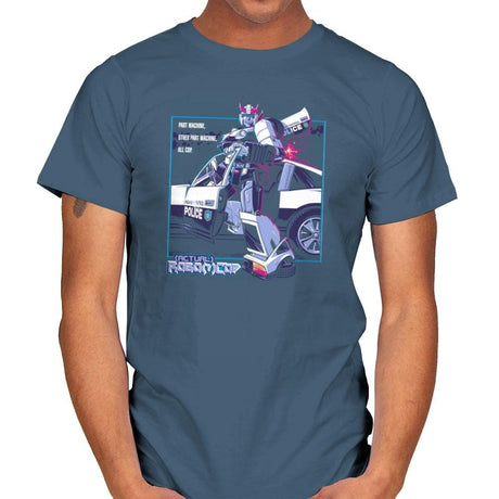 (Actual) Robo(t)Cop Exclusive - Mens T-Shirts RIPT Apparel Small / Indigo Blue