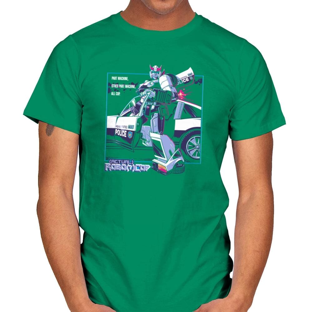 (Actual) Robo(t)Cop Exclusive - Mens T-Shirts RIPT Apparel Small / Kelly Green