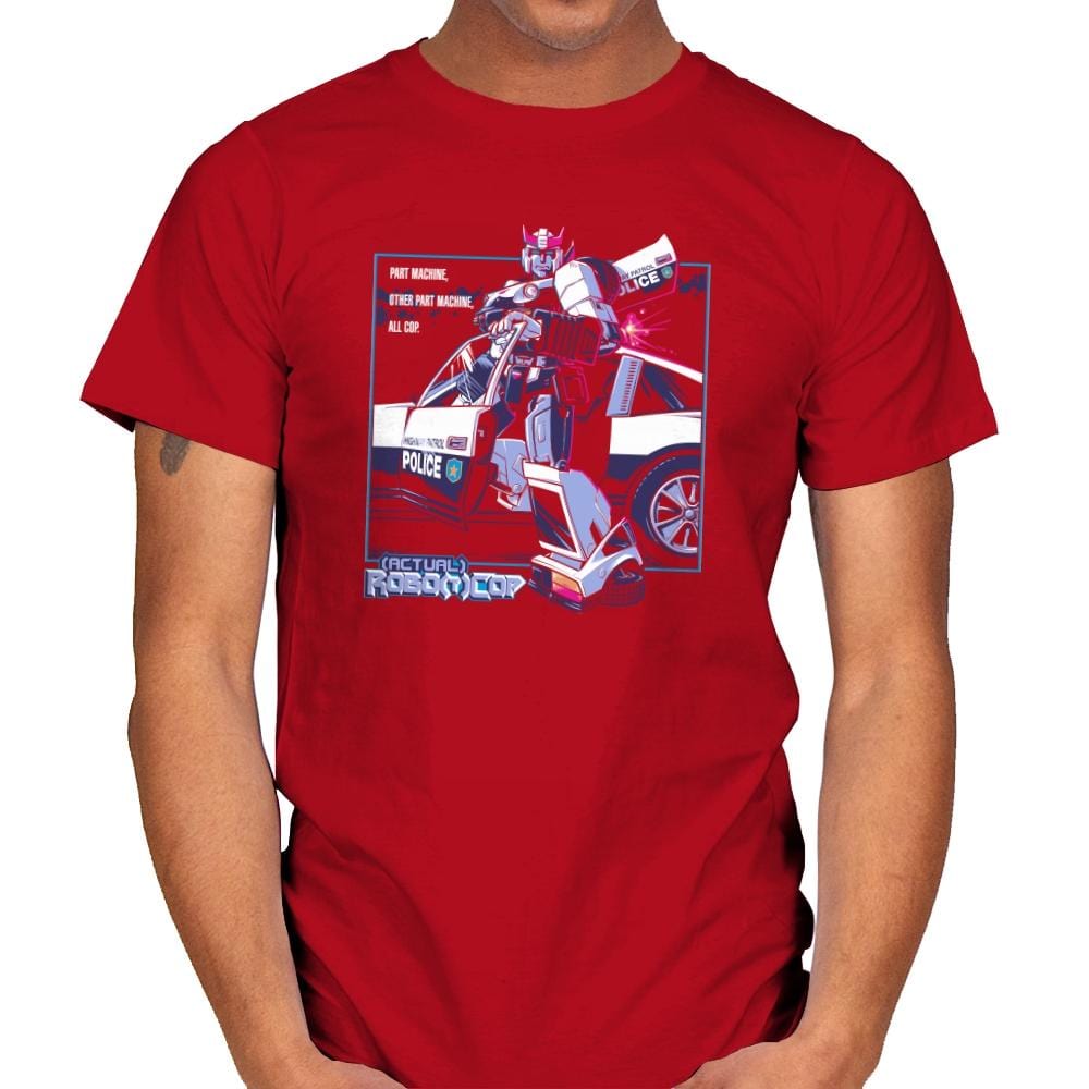 (Actual) Robo(t)Cop Exclusive - Mens T-Shirts RIPT Apparel Small / Red