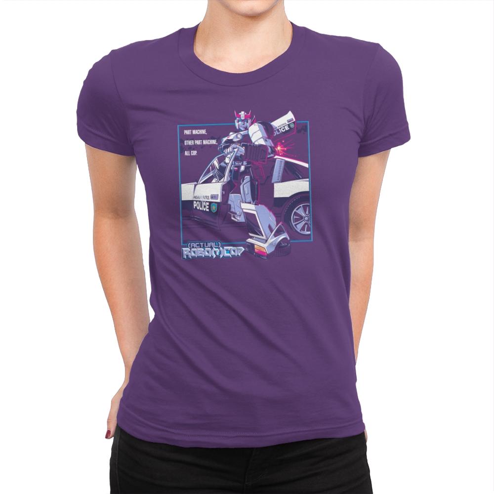 (Actual) Robo(t)Cop Exclusive - Womens Premium T-Shirts RIPT Apparel Small / Purple Rush