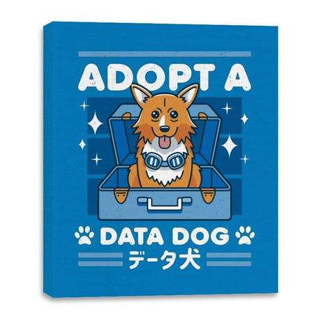Adopt a Data Dog - Canvas Wraps Canvas Wraps RIPT Apparel 16x20 / Turquoise