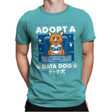 Adopt a Data Dog - Mens Premium T-Shirts RIPT Apparel Small / Tahiti Blue
