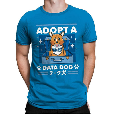 Adopt a Data Dog - Mens Premium T-Shirts RIPT Apparel Small / Turqouise