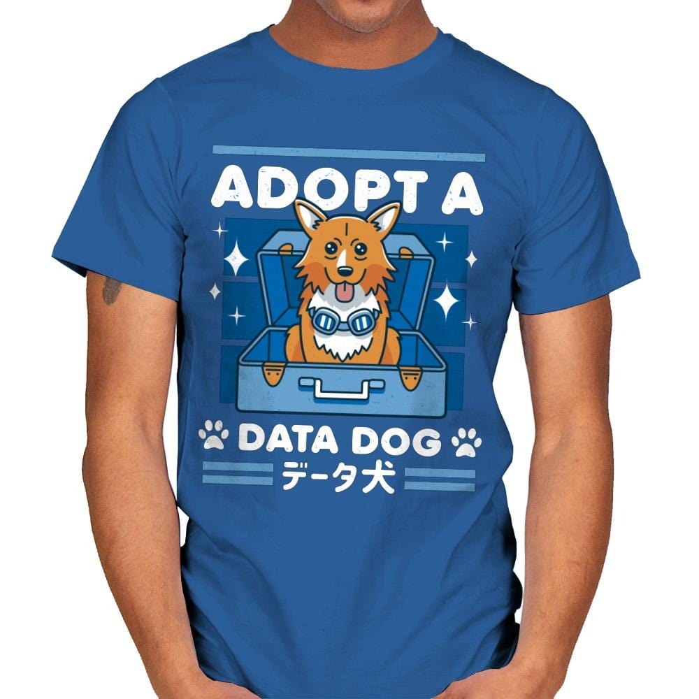 Adopt a Data Dog - Mens T-Shirts RIPT Apparel Small / Royal