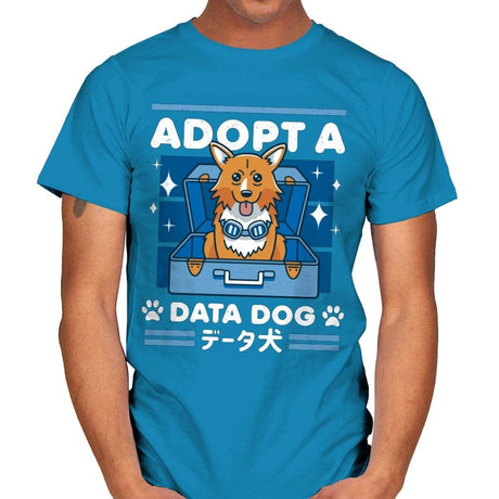 Adopt a Data Dog - Mens T-Shirts RIPT Apparel Small / Sapphire