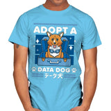 Adopt a Data Dog - Mens T-Shirts RIPT Apparel Small / Sky