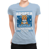 Adopt a Data Dog - Womens Premium T-Shirts RIPT Apparel Small / Cancun