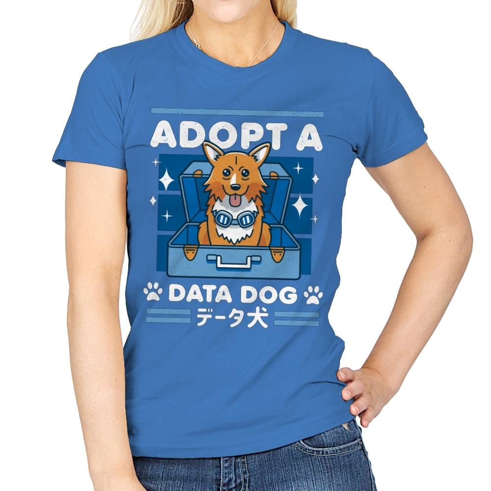 Adopt a Data Dog - Womens T-Shirts RIPT Apparel Small / Iris