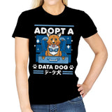 Adopt a Data Dog - Womens T-Shirts RIPT Apparel Small / Navy