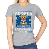 Adopt a Data Dog - Womens T-Shirts RIPT Apparel Small / Sport Grey