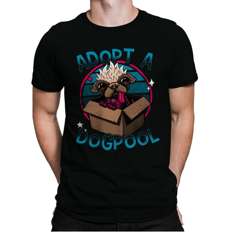 Adopt a Dogpool - Mens Premium T-Shirts RIPT Apparel Small / Black