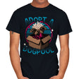 Adopt a Dogpool - Mens T-Shirts RIPT Apparel Small / Black