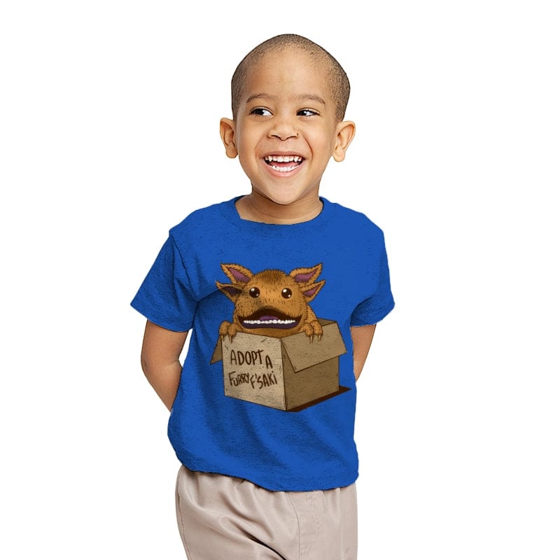 Adopt a Furry F'Saki - Youth T-Shirts RIPT Apparel X-small / Royal