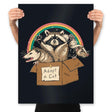 Adopt Forbidden Cats - Prints Posters RIPT Apparel 18x24 / Black
