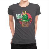 Adopt This Alligator - Womens Premium T-Shirts RIPT Apparel Small / Heavy Metal