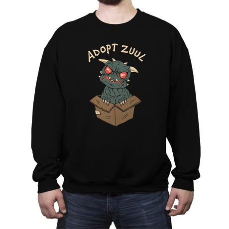 Adopt Zuul - Crew Neck Sweatshirt Crew Neck Sweatshirt RIPT Apparel Small / Black