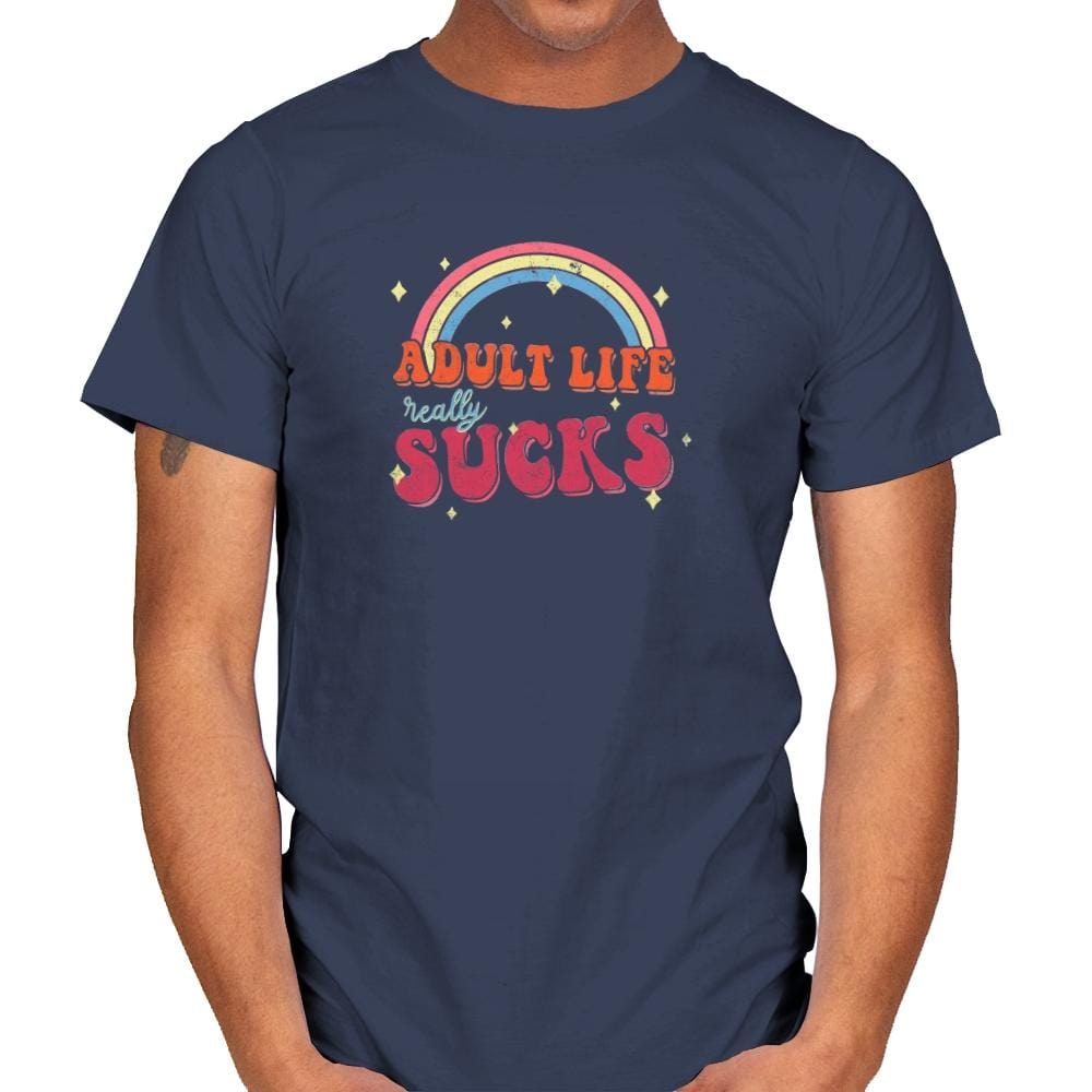 Adult Life - Mens T-Shirts RIPT Apparel Small / Navy