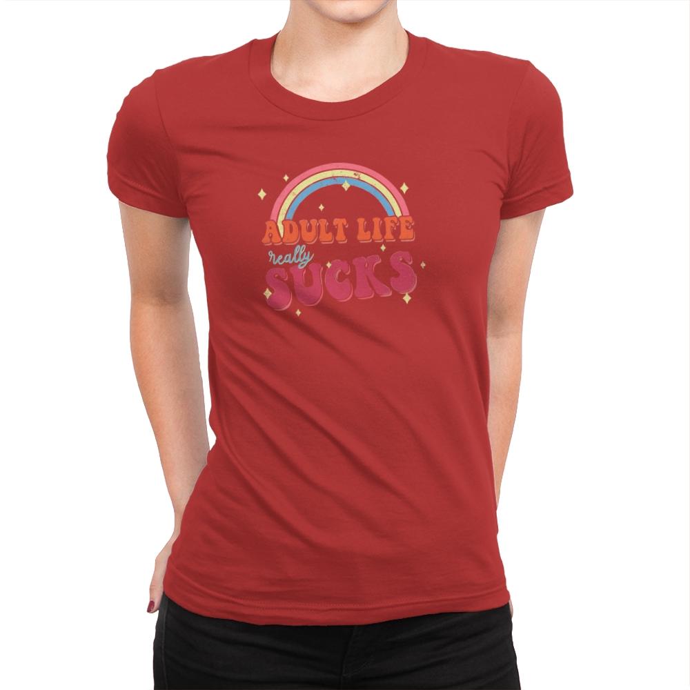 Adult Life - Womens Premium T-Shirts RIPT Apparel Small / Red
