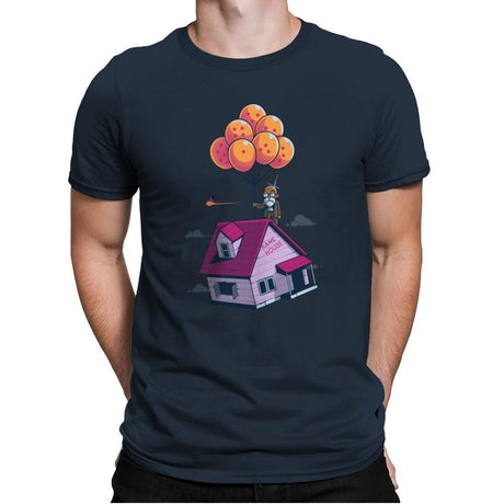 Adventure is Up There - Gamer Paradise - Mens Premium T-Shirts RIPT Apparel Small / Indigo