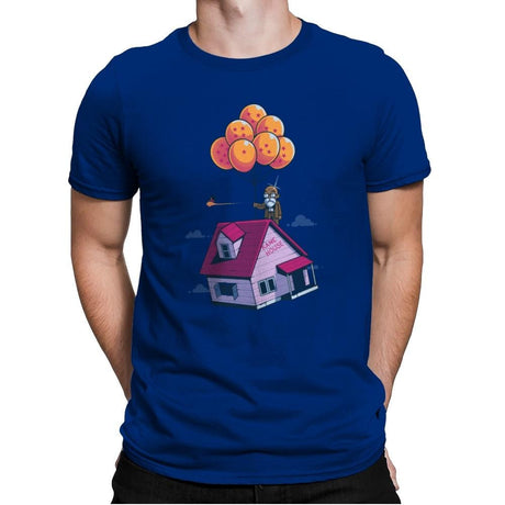 Adventure is Up There - Gamer Paradise - Mens Premium T-Shirts RIPT Apparel Small / Royal