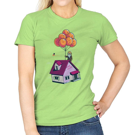 Adventure is Up There - Gamer Paradise - Womens T-Shirts RIPT Apparel Small / Mint Green