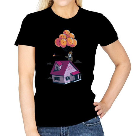 Adventure is Up There - Gamer Paradise - Womens T-Shirts RIPT Apparel Small / Navy