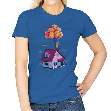 Adventure is Up There - Gamer Paradise - Womens T-Shirts RIPT Apparel Small / Royal
