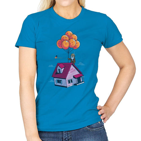 Adventure is Up There - Gamer Paradise - Womens T-Shirts RIPT Apparel Small / Sapphire