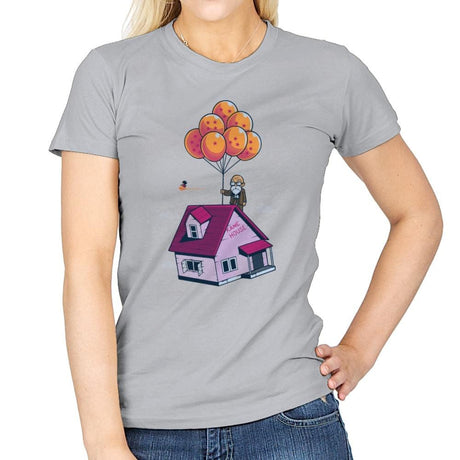 Adventure is Up There - Gamer Paradise - Womens T-Shirts RIPT Apparel Small / Sport Grey