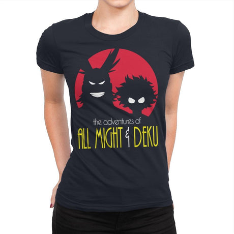 Adventures of All - Womens Premium T-Shirts RIPT Apparel Small / Midnight Navy