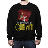 Adventures of Quailman - Crew Neck Sweatshirt Crew Neck Sweatshirt RIPT Apparel