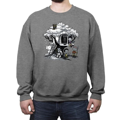 African Tree House - Crew Neck Sweatshirt Crew Neck Sweatshirt RIPT Apparel
