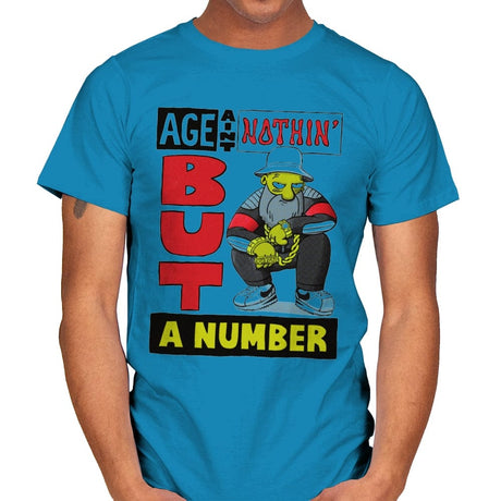 Age Ain't Nothin' But a Number - Mens T-Shirts RIPT Apparel Small / Sapphire