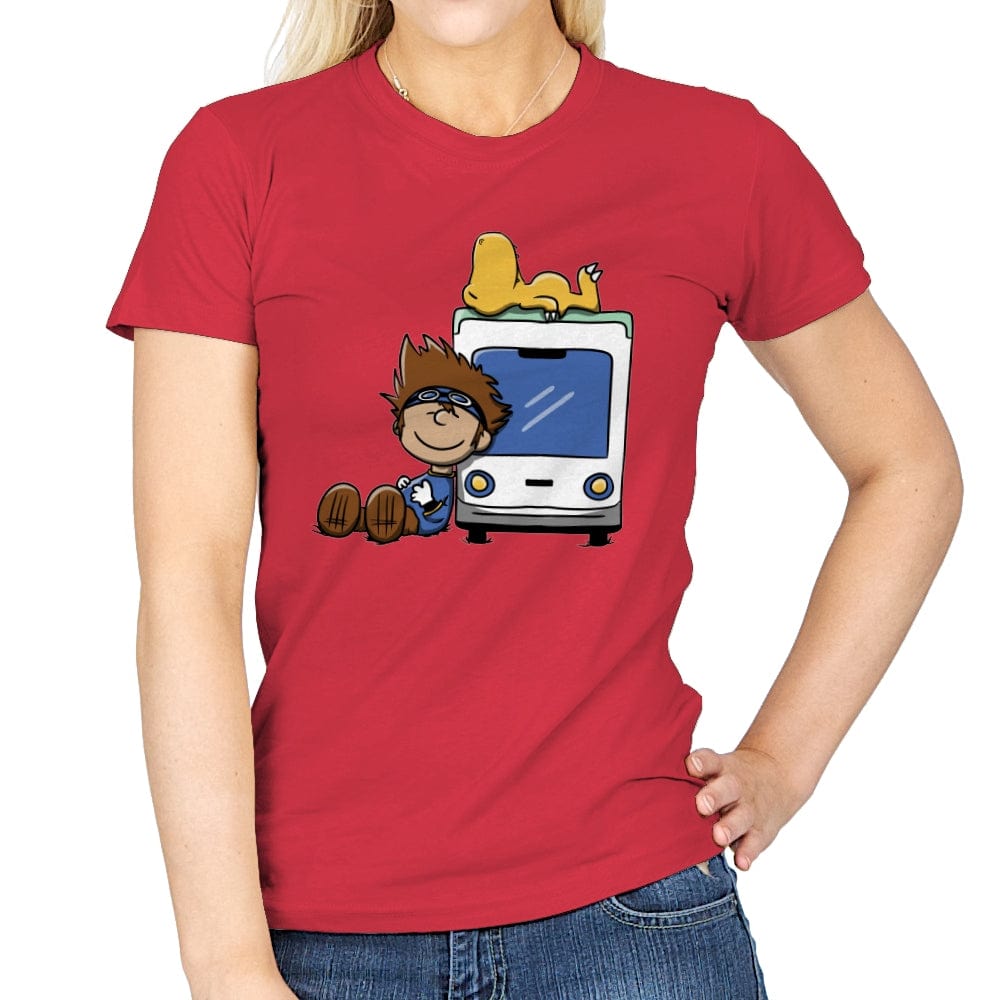 Agumonuts  - Womens T-Shirts RIPT Apparel Small / Red