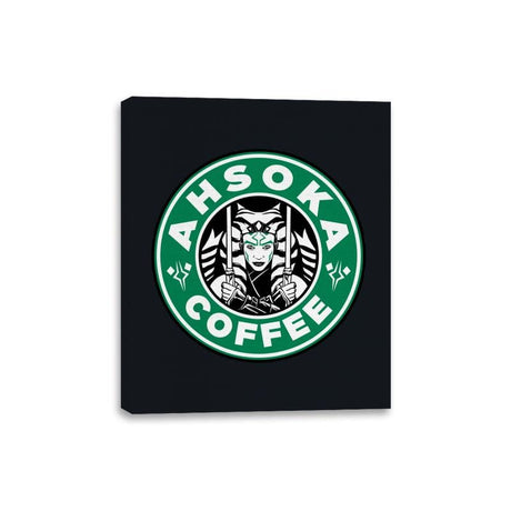 Ahsoka Coffee - Canvas Wraps Canvas Wraps RIPT Apparel 8x10 / Black