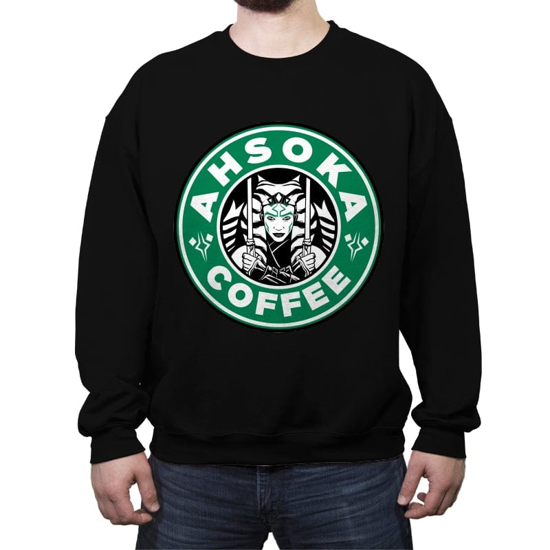Ahsoka Coffee - Crew Neck Sweatshirt Crew Neck Sweatshirt RIPT Apparel Small / Black